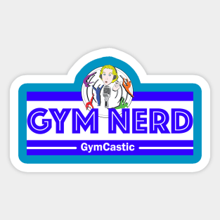 Gym Nerd (blue) Sticker